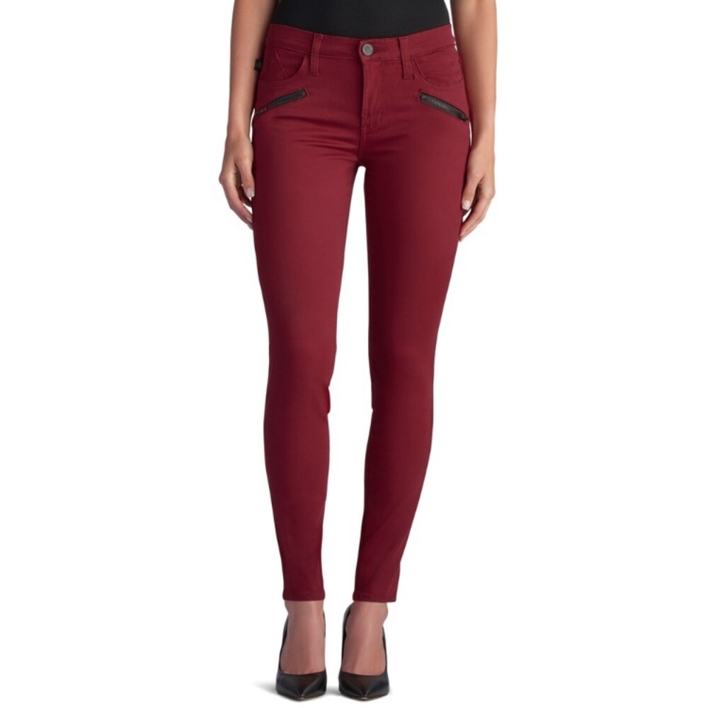 Rock & Republic | Kashmiere Mid-rise Red Wash Denim Jean Jegging Legging Size 2